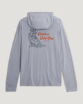 Men's Bamboo Lightweight Graphic Hoodie - Catch A Cold One Aspen Grey