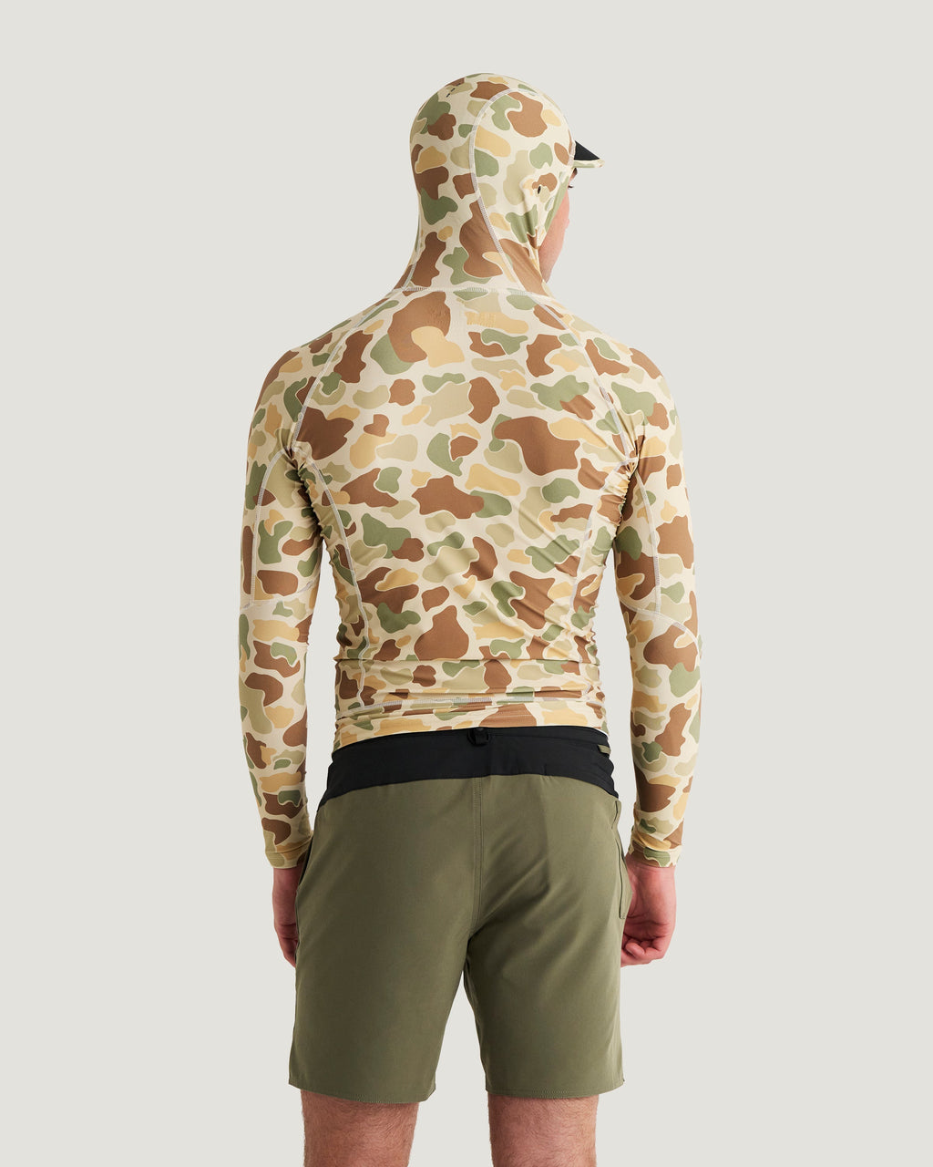 Men's Pinnacle Hooded Rash Guard - Vintage Camo