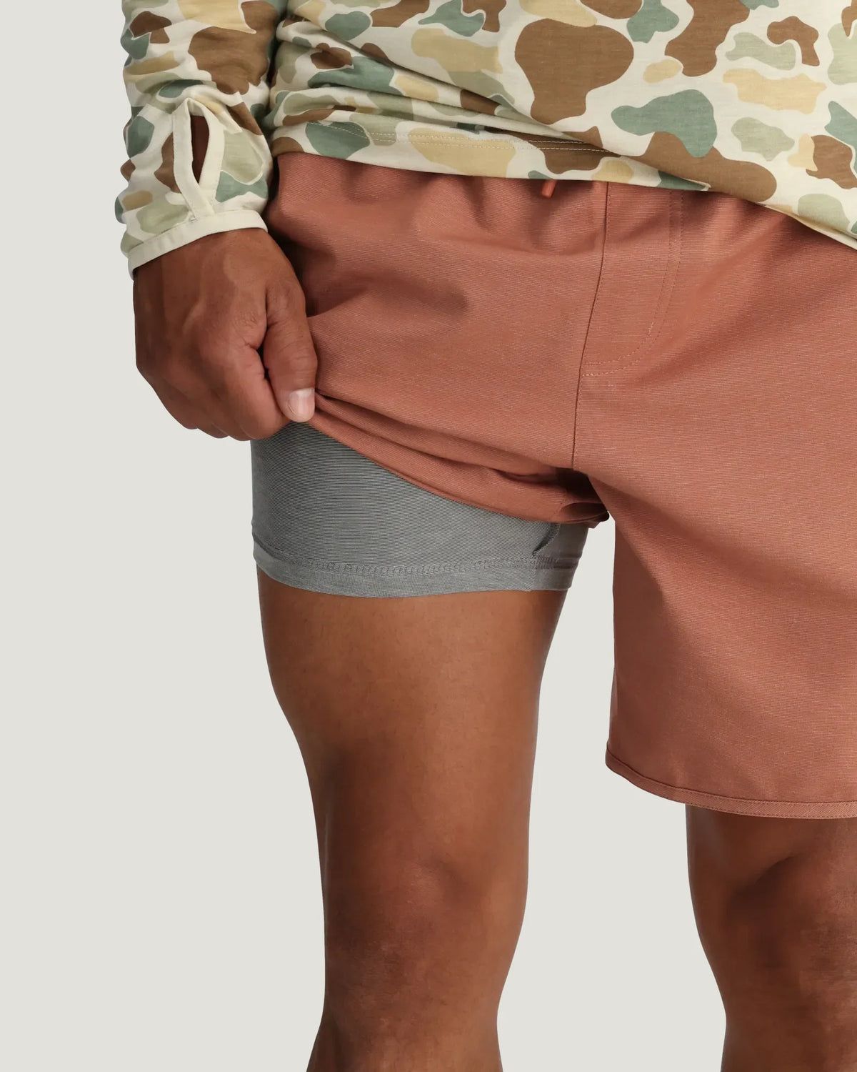 Men's Reverb Short Lined – 7" - Redwood