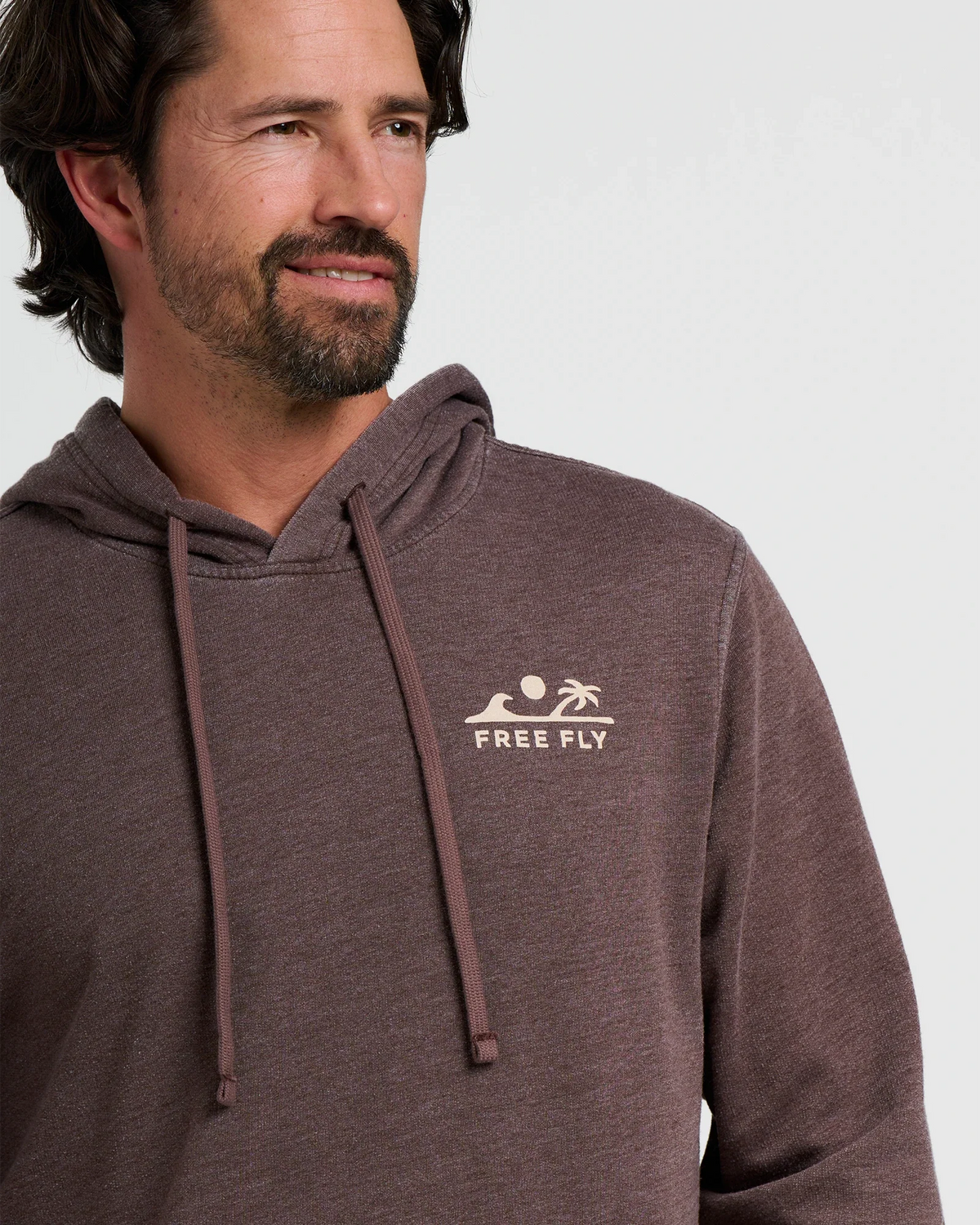 Rising Tide Fleece Hoodie - Heather Chestnut