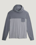 Men's Bamboo Hybrid Hoodie - Slate / Aspen Grey