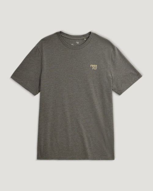 Brand Flag Tee - Heather Fatigue