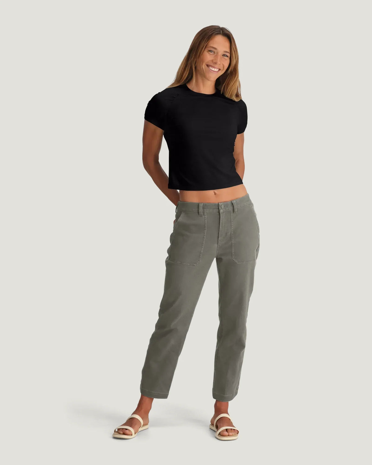 Women's Elevate Lightweight Fitted Tee - Black