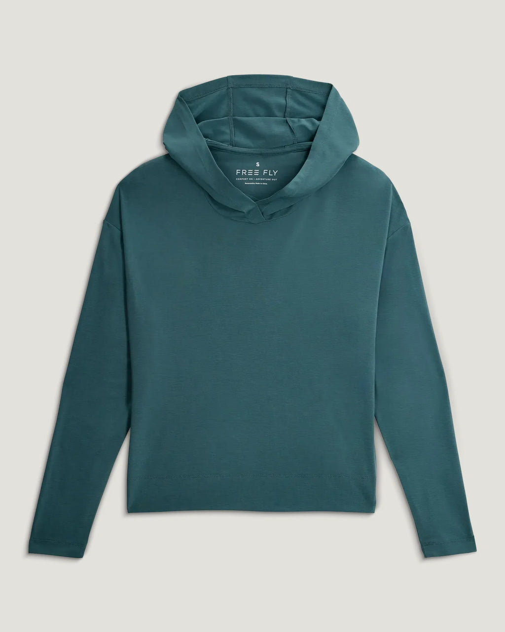 Women's Bamboo Shade Crossover Hoodie - Sea Pine