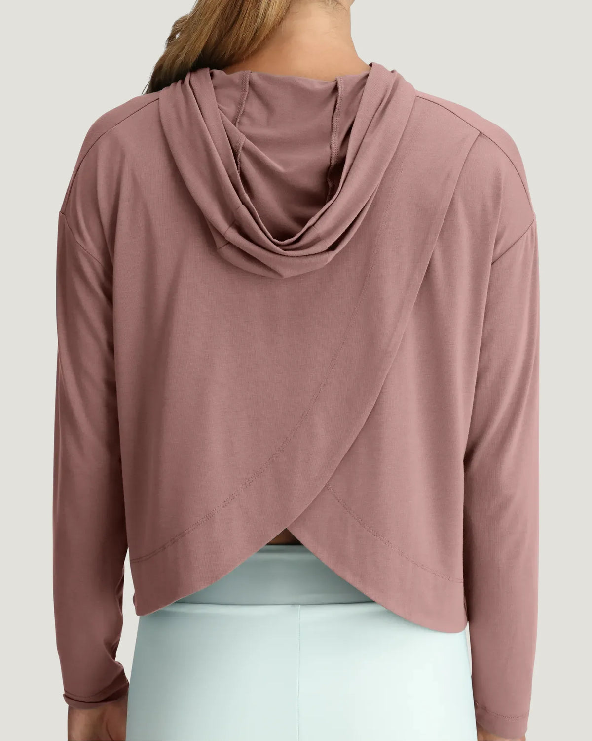 Women's Bamboo Shade Crossover Hoodie - Fig