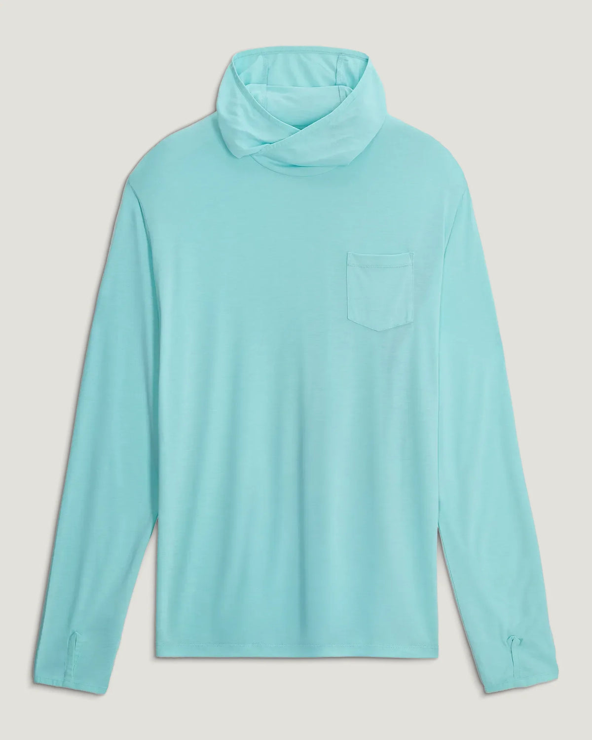 Men's Bamboo Lightweight Hoodie - Bahama Blue