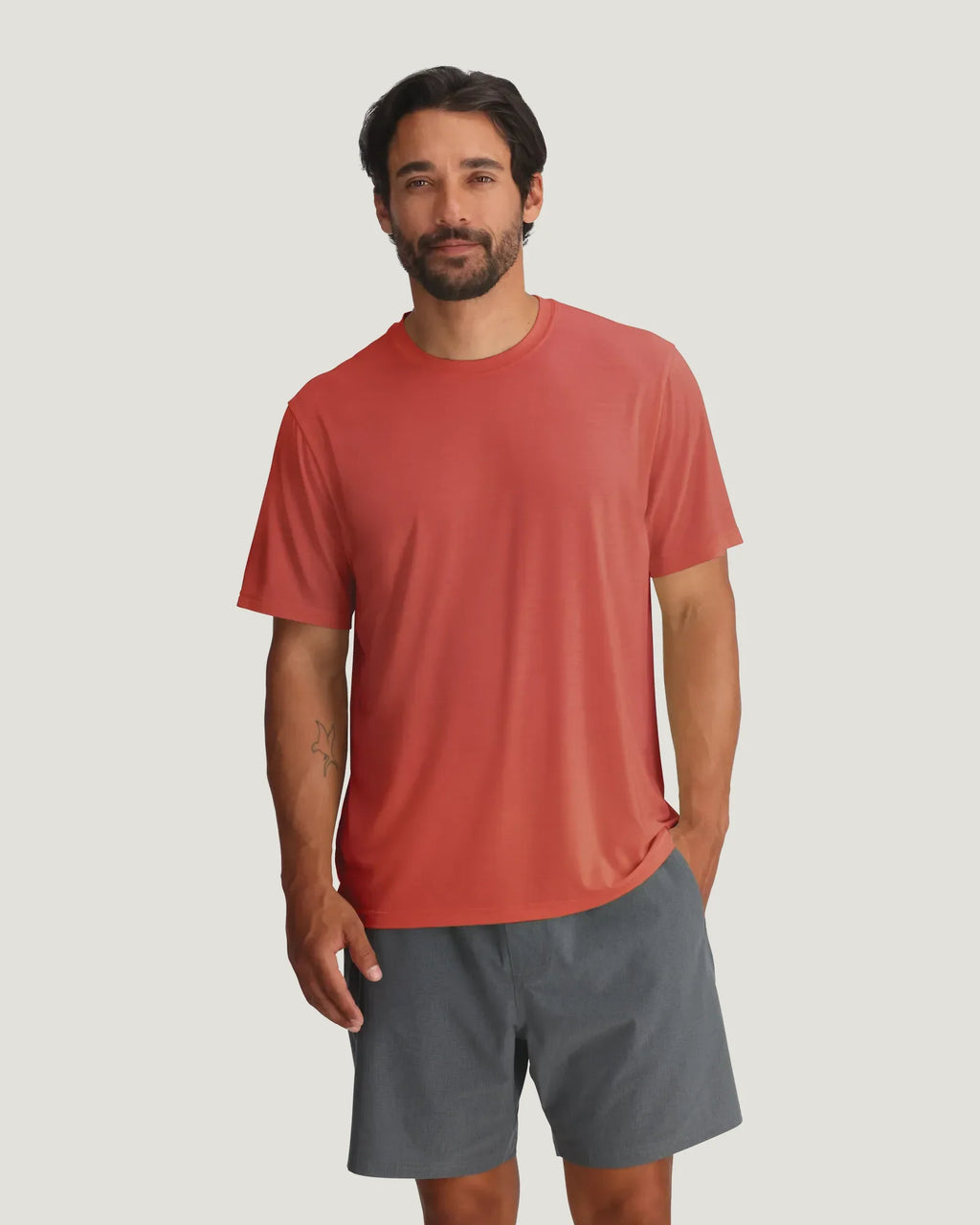 Men's Elevate Lightweight Tee - Red Clay