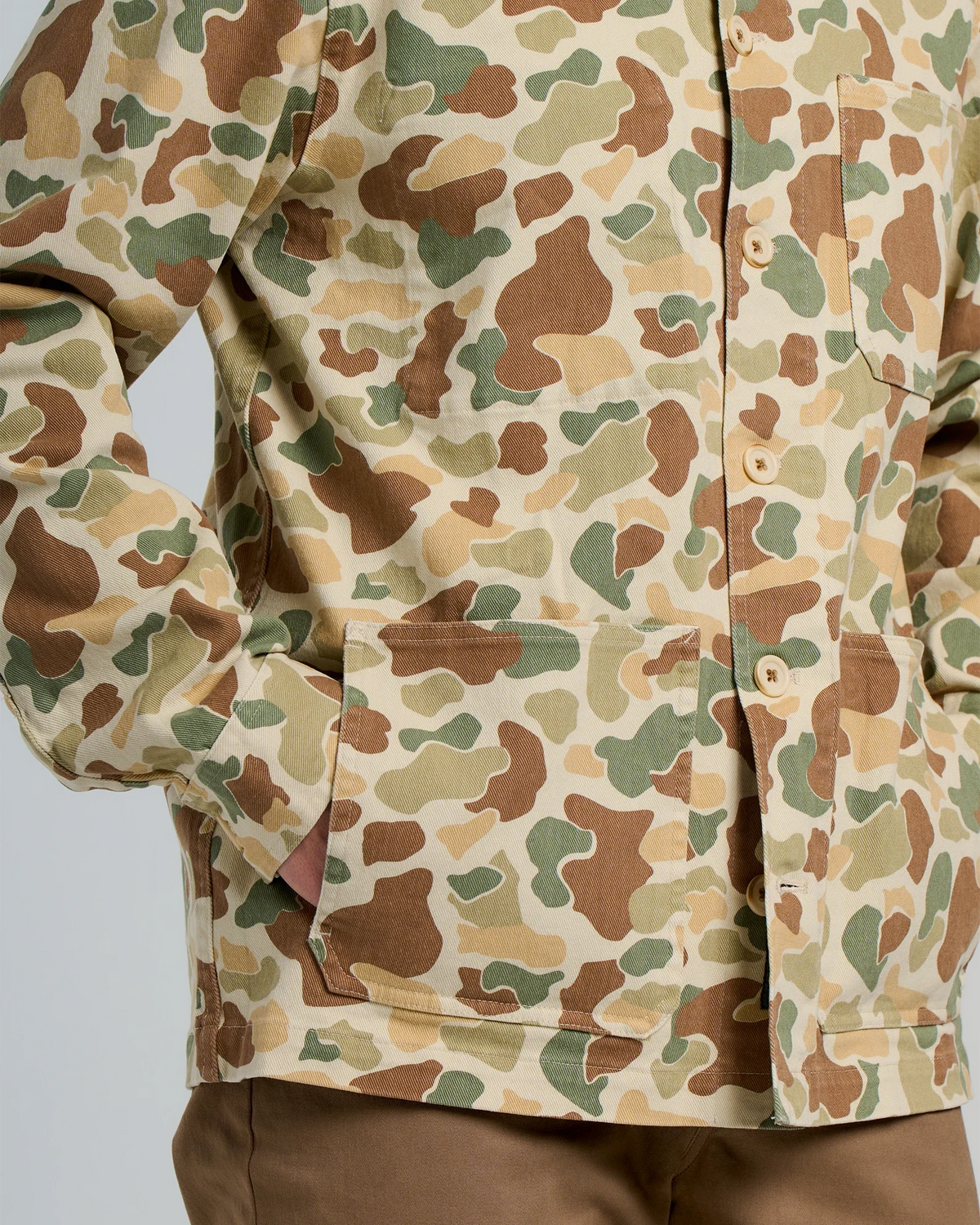 Men's Folly Twill Chore Coat - Vintage Camo