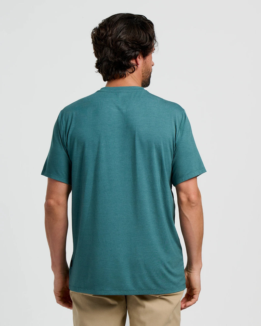 Men's Bamboo Flex Pocket Tee - Heather Sea Pine