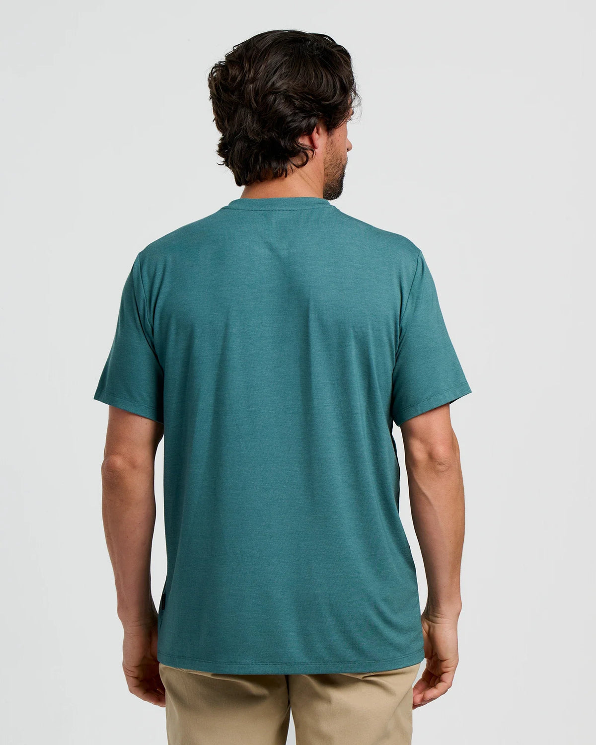 Men's Bamboo Flex Pocket Tee - Heather Sea Pine