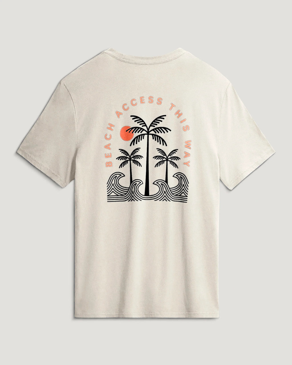 Beach Access Tee - Heather Sea Salt