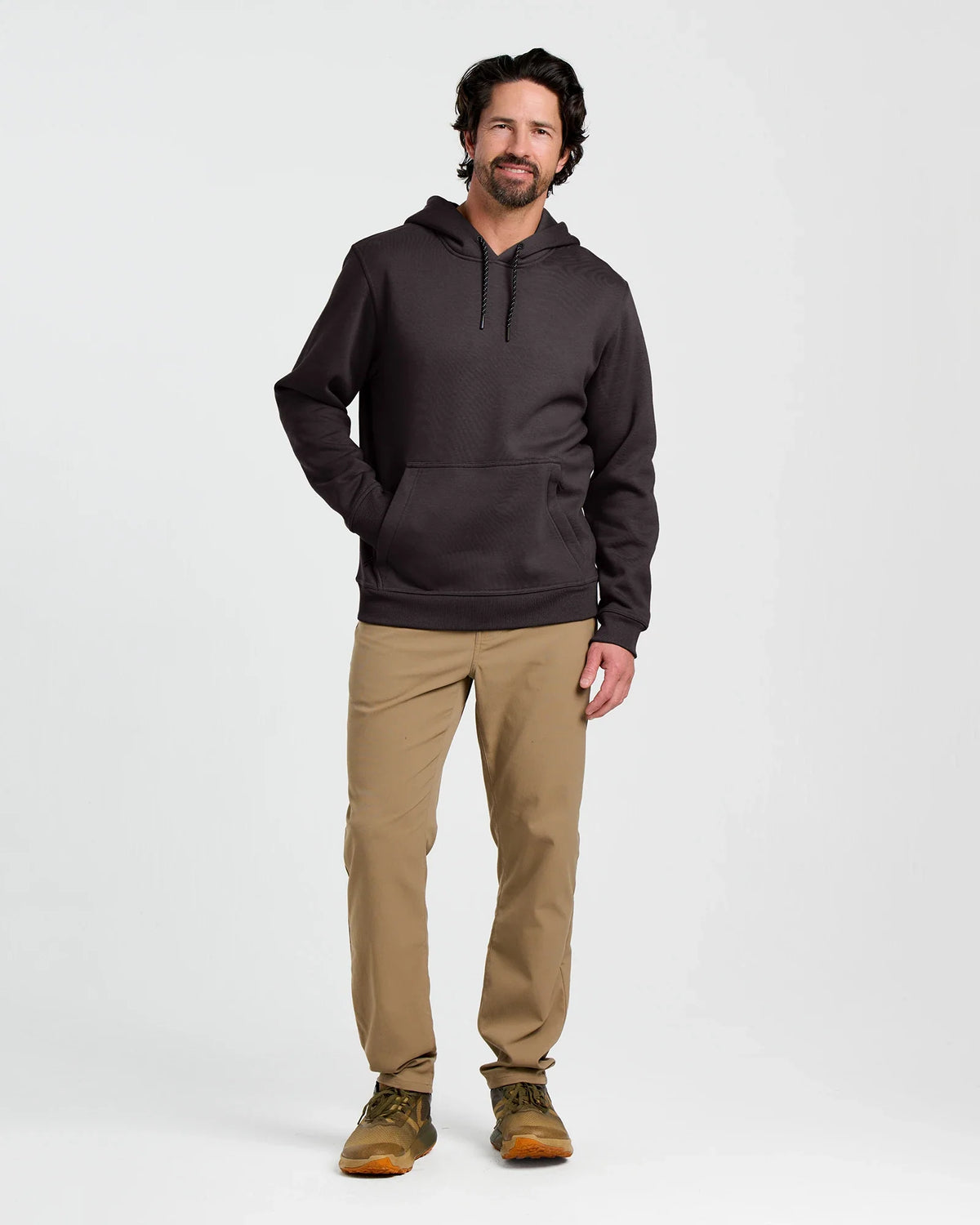 Men's Bamboo Northcoast Fleece Pullover Hoodie - Black