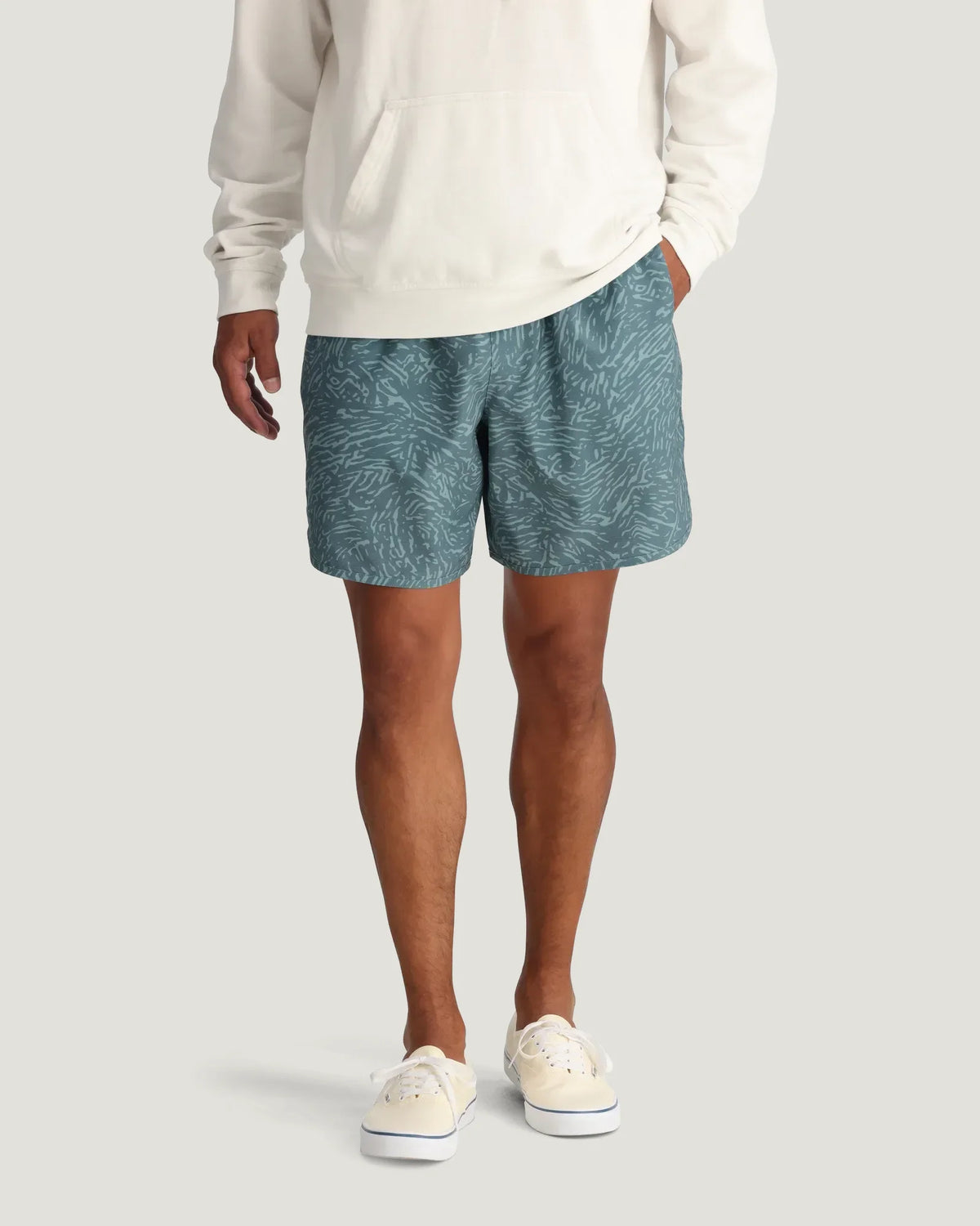 Men's Reverb Short Unlined – 7" - Tidal Flow Print Stormy Sea