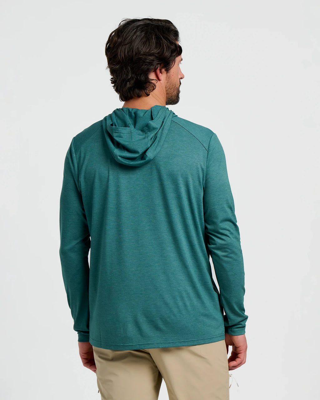 Men's Bamboo Shade Hoodie - Heather Sea Pine