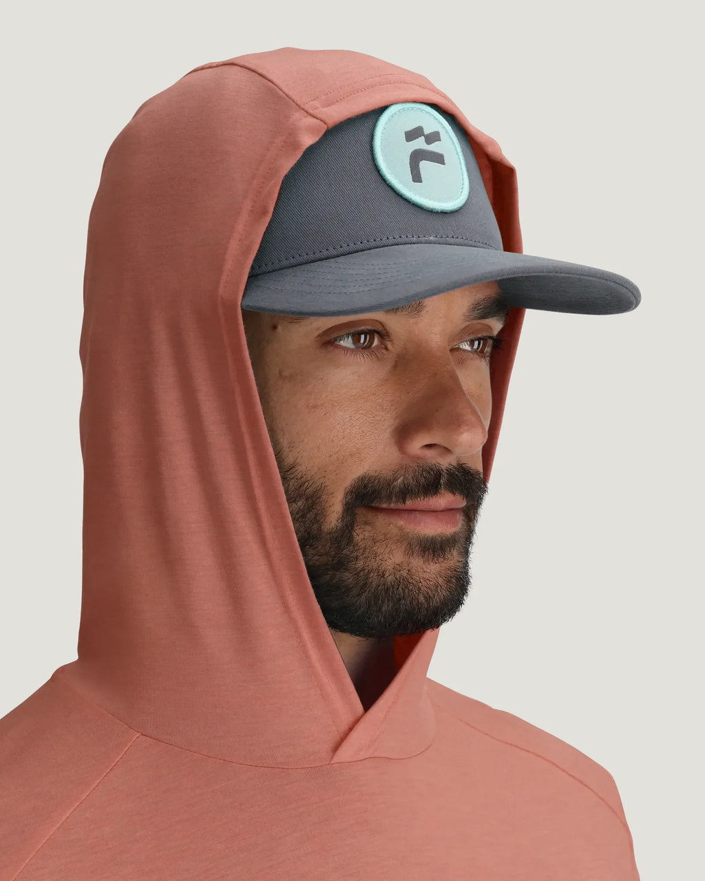 Men's Bamboo Shade Hoodie - Heather Red Clay