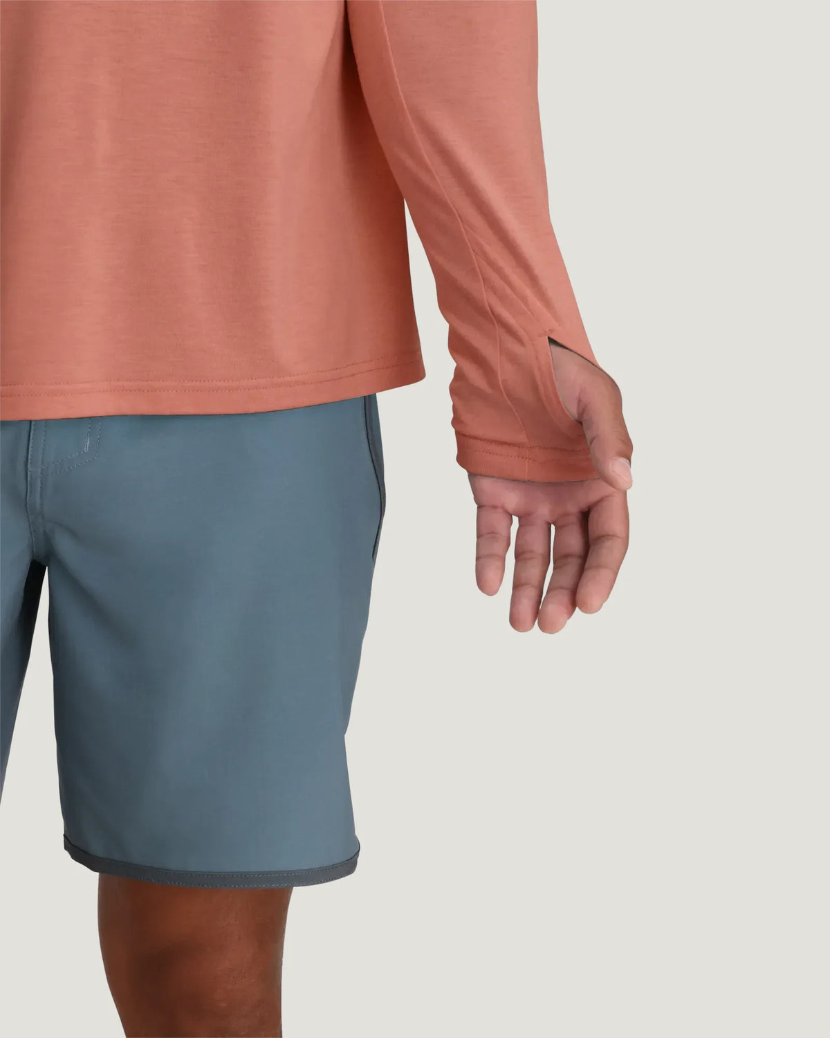 Men's Bamboo Shade Hoodie - Heather Red Clay