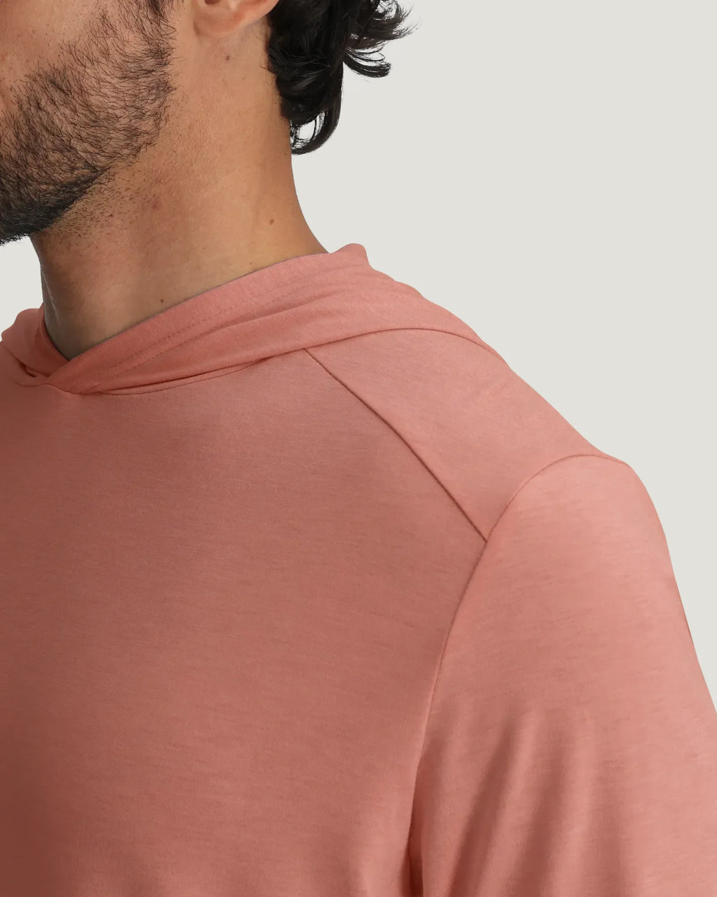 Men's Bamboo Shade Hoodie - Heather Red Clay