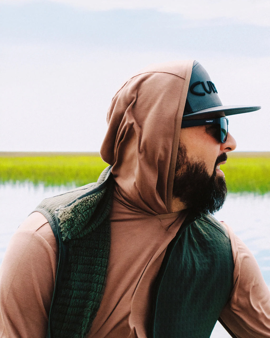 Men's Gridback Fleece Vest - Storm Cloud