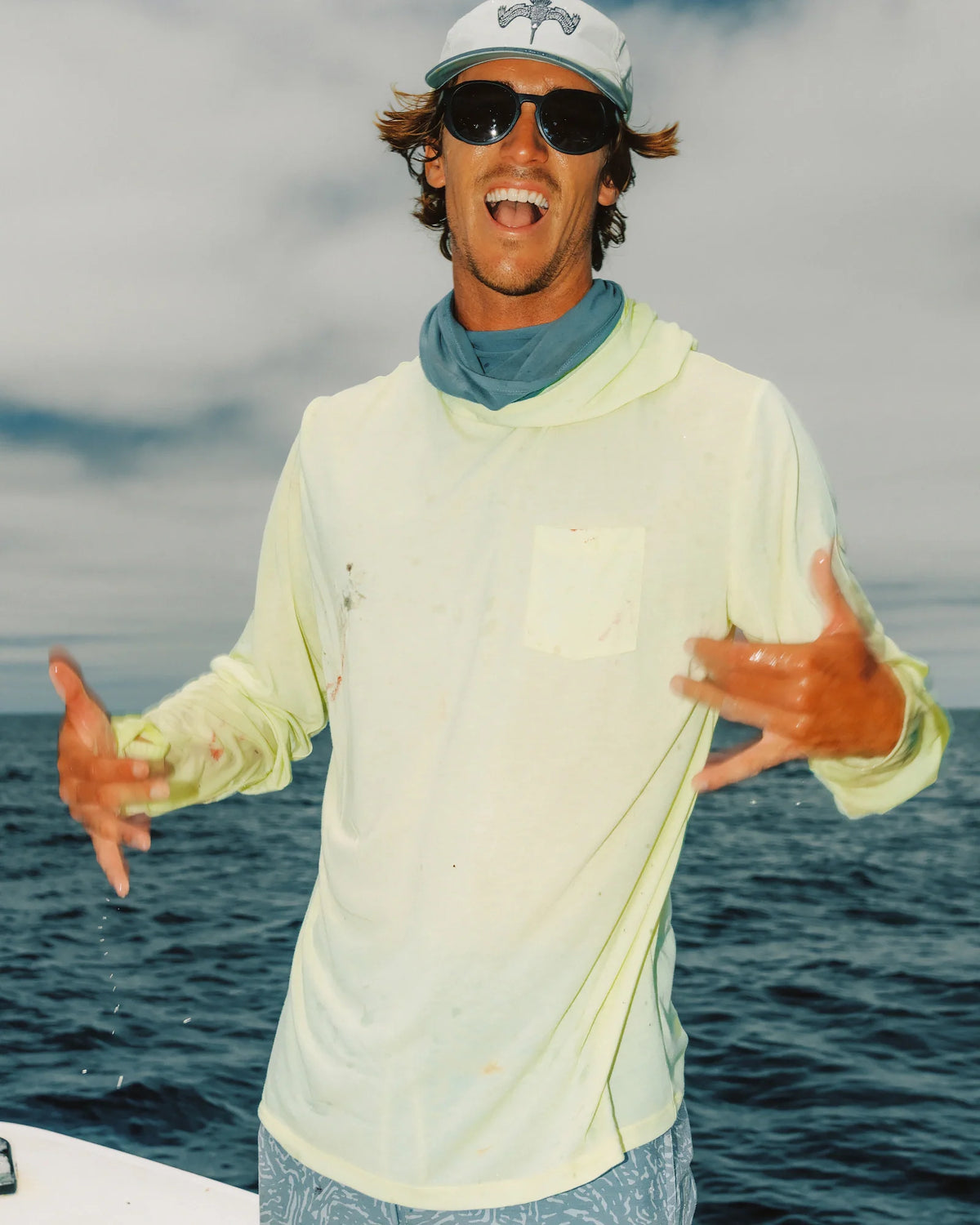 Men's Bamboo Lightweight Hoodie - Lime