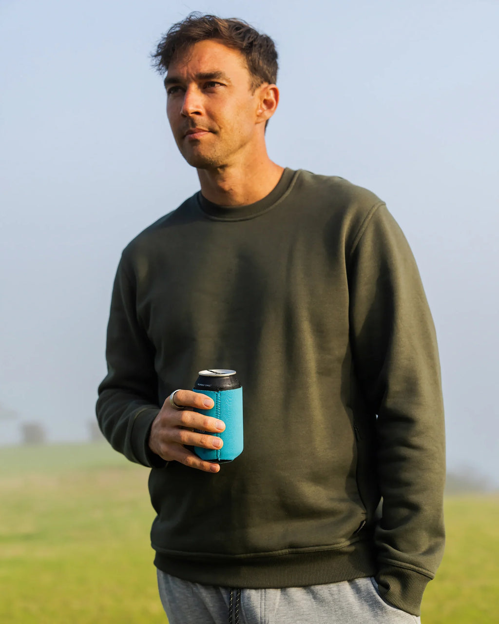 Men's Bamboo Northcoast Fleece Crew - Black
