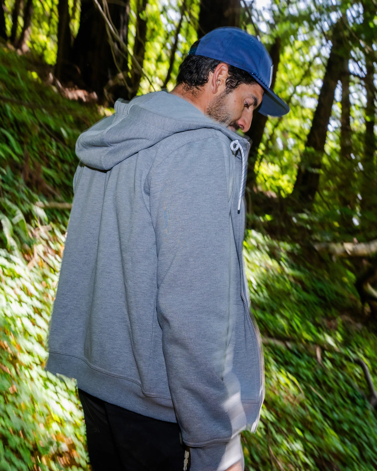 Men's Bamboo Northcoast Fleece Full Zip Hoodie - Black