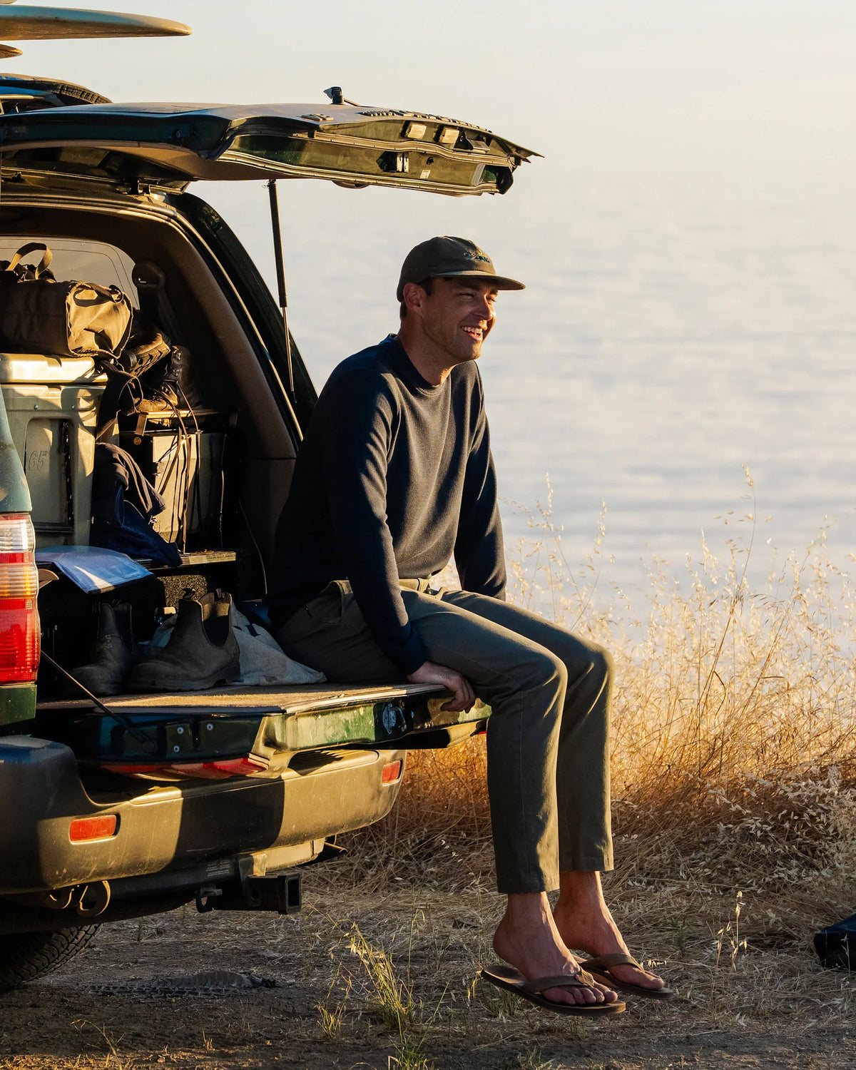 Men's Waffle Crew - Dark Forest