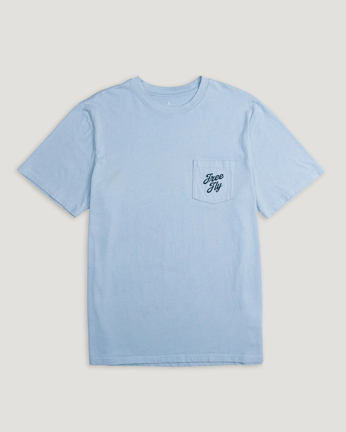 Throwback Americana Pocket Tee - Sky Blue