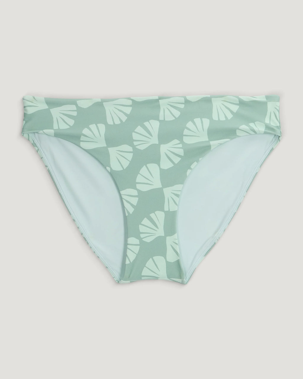 Women's Wavebound Bikini Bottom - Sea Scallop Print Ocean Mist