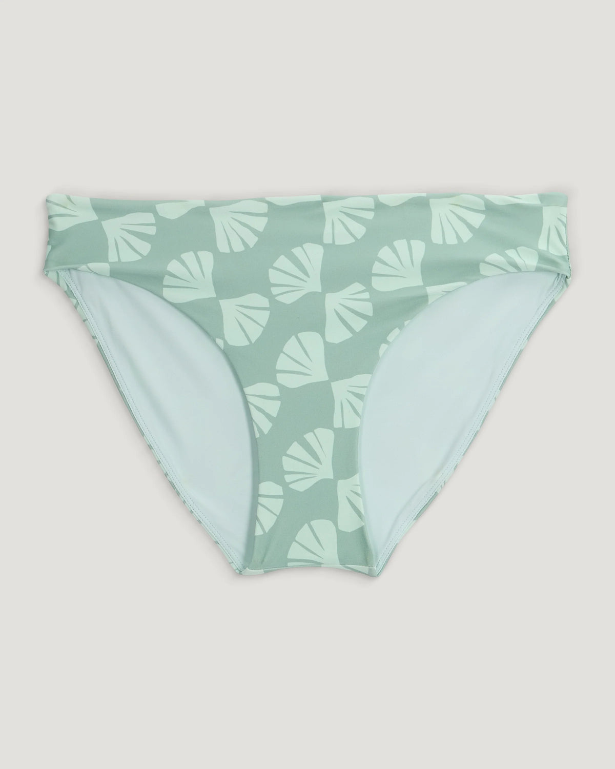 Women's Wavebound Bikini Bottom - Sea Scallop Print Ocean Mist