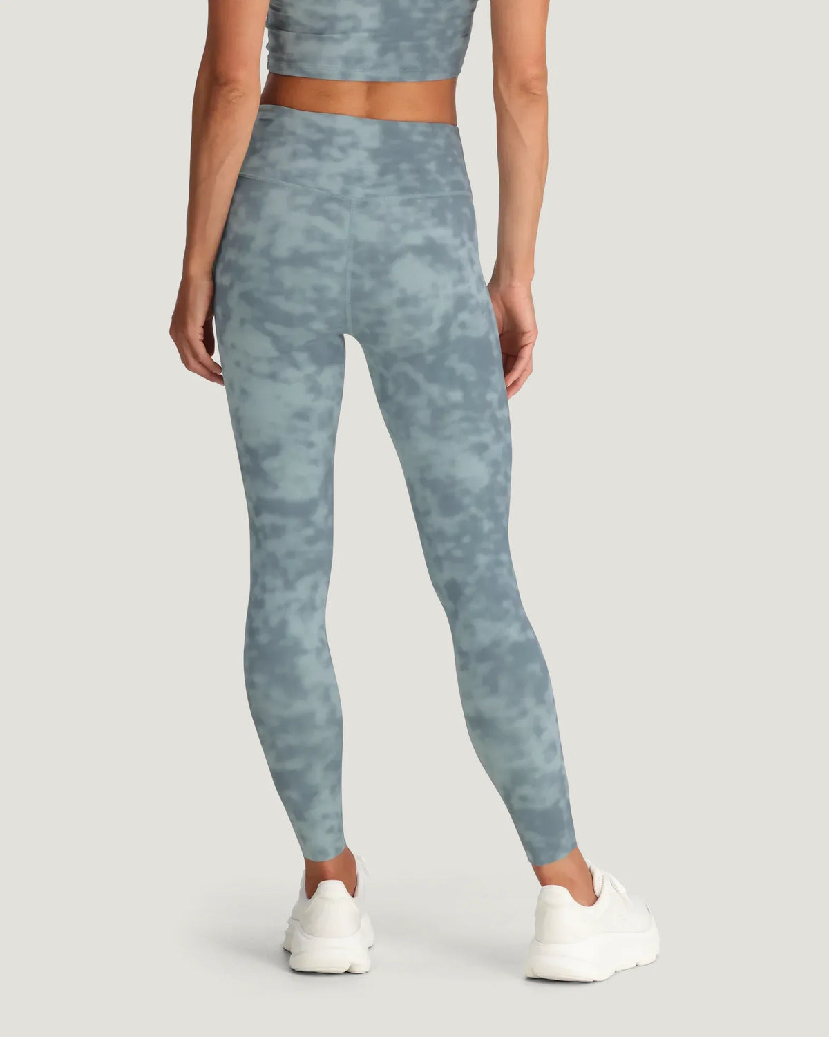 Women's All Day Pocket Legging - Surf Washed Print Ocean Mist