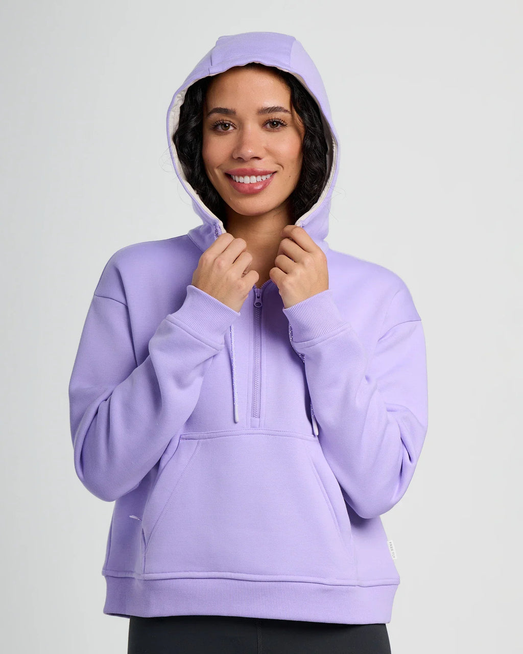 Women's Bamboo Northcoast Fleece Anorak - Bright Lavender