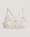 Women's Wavebound Cross-Tie Bikini Top - Nolia Floral Print Stone