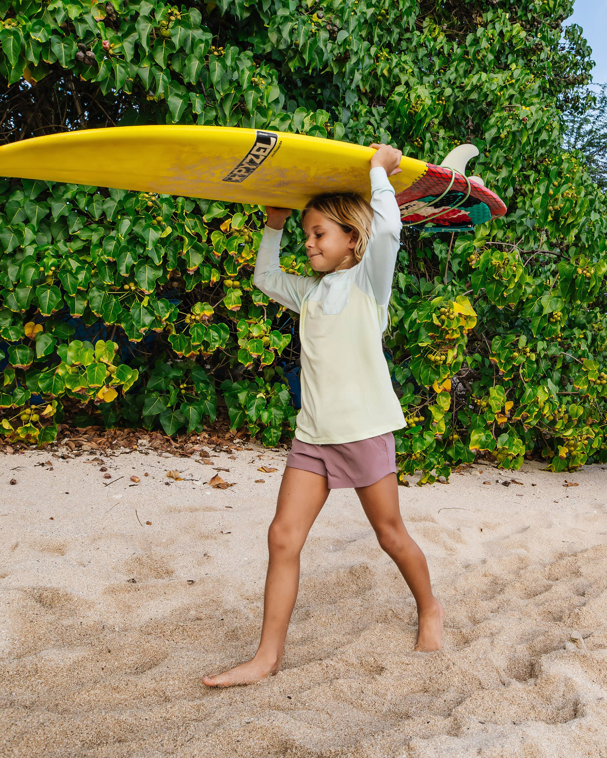 Youth Colorblock Bamboo Shade Hoodie - Tropic Sea / Lime